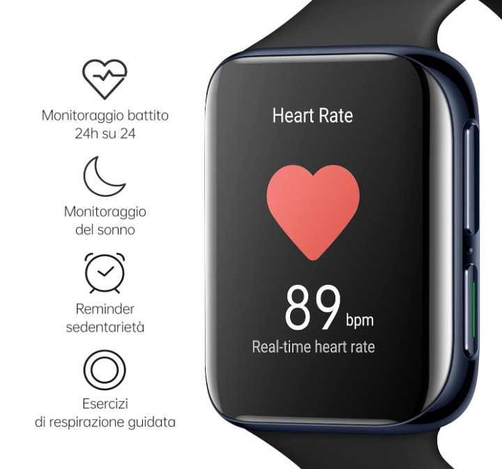 Смарт часовник OPPO Watch 46 mm Wi Fi, Wear OS by Google