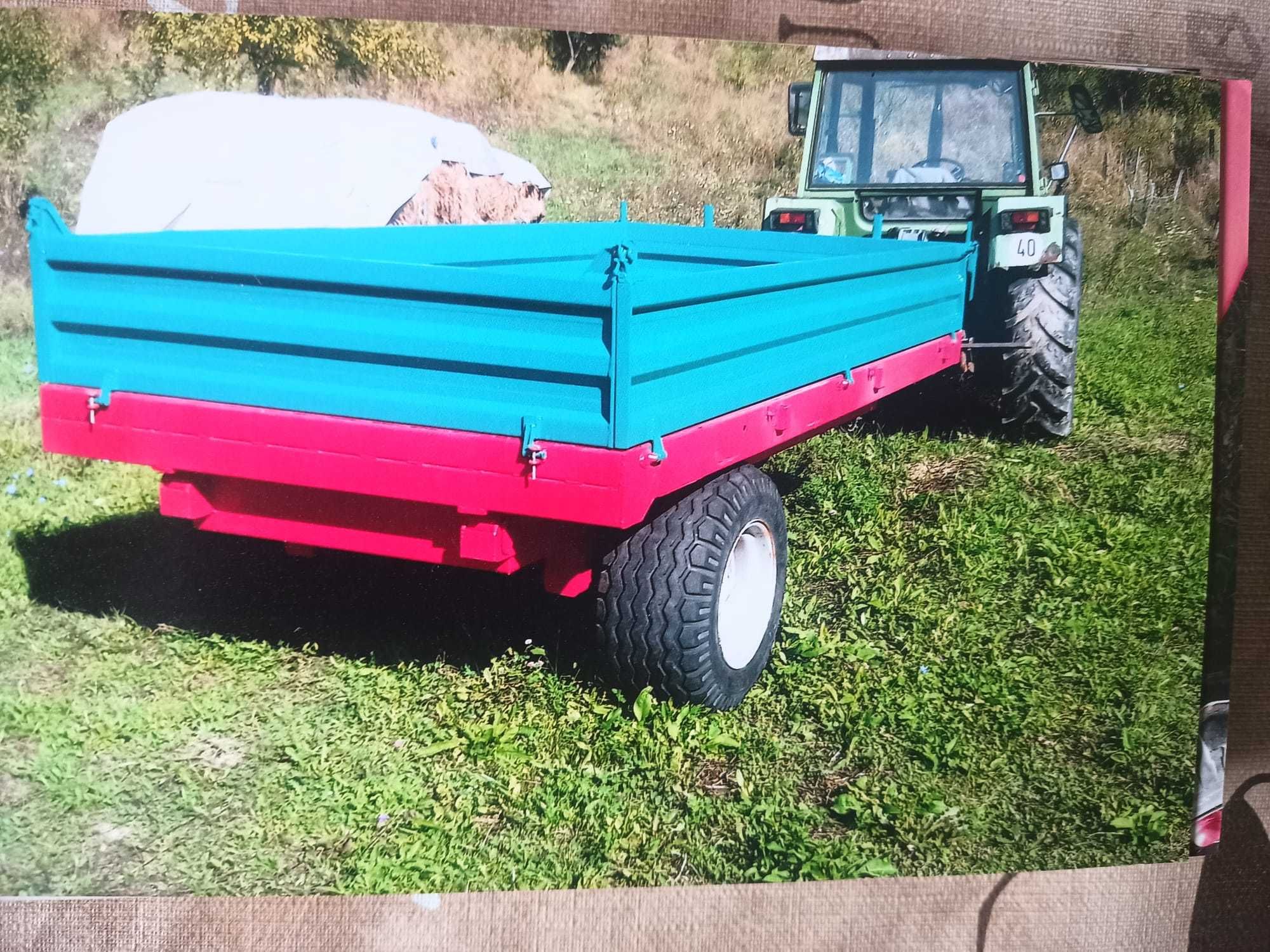 Vând remorcă nouă forestieră pentru tractor(cu sau fără macara/pompă)