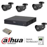 Kit Dahua:4 Camere HD 2MP&DVR Inteligent 4 Canale - Protecție Avansată