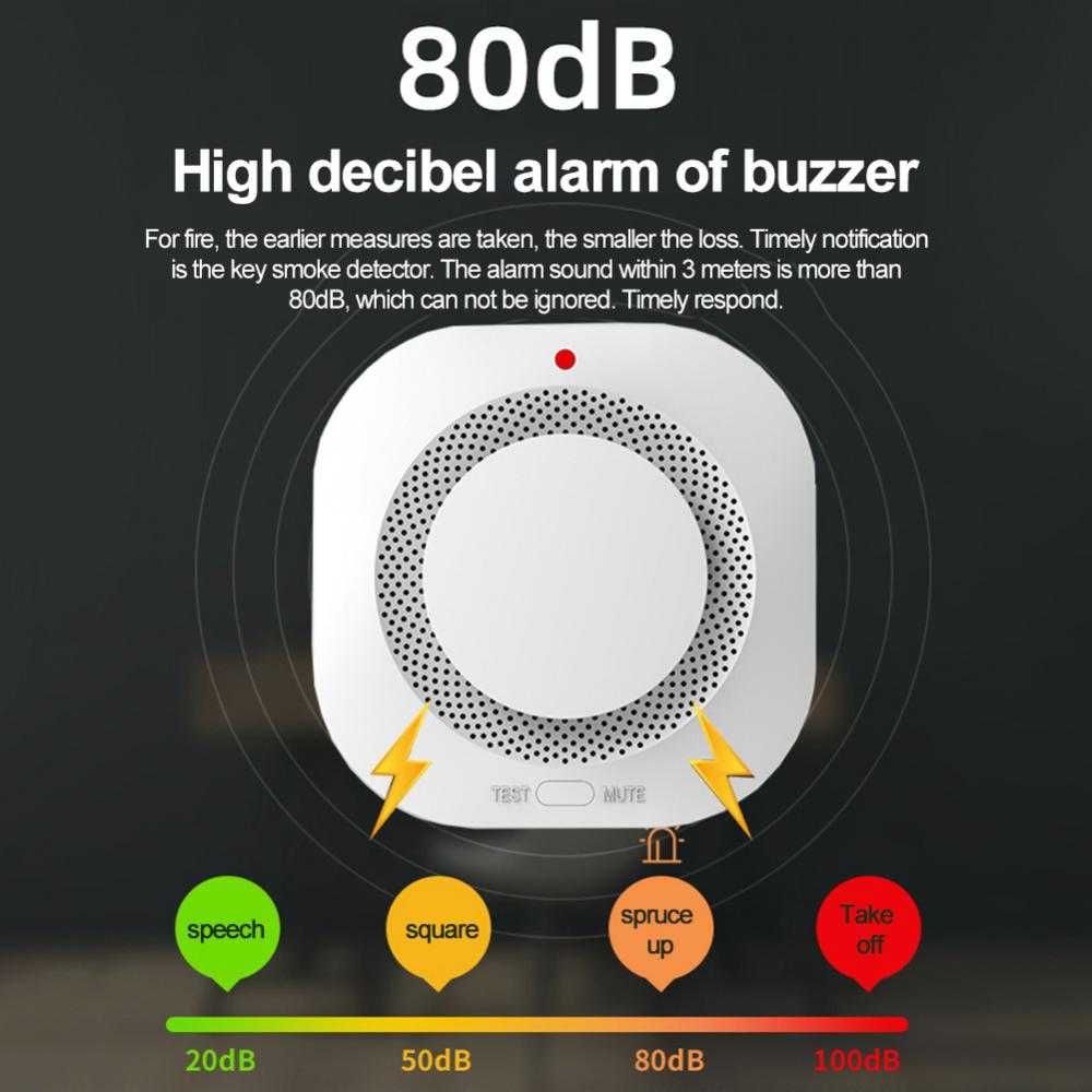 Смарт сензор за дим SMART Tuya Wifi 9V