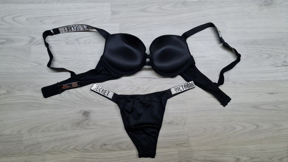 Set sutien victoria's secret și chilot brazilian super calitate