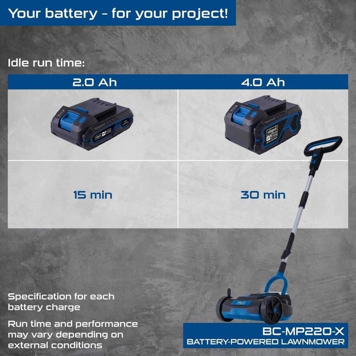 Акумулаторна косачка за трева Scheppach IXES Мулчиране Косене