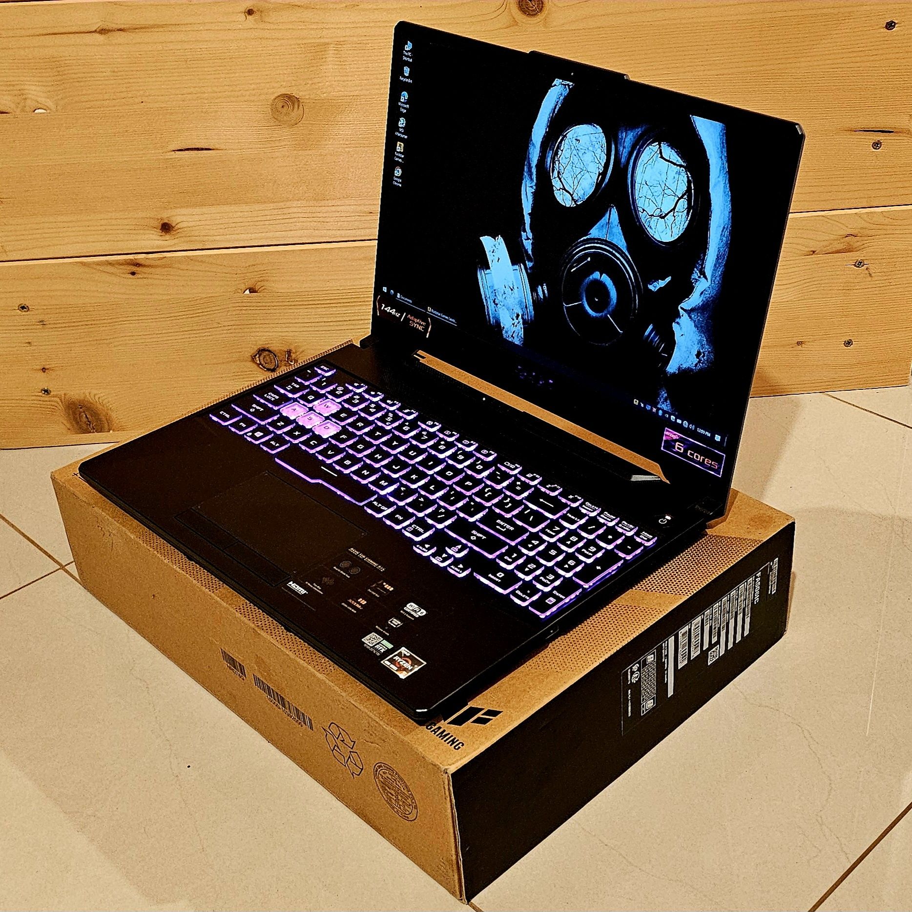 Laptop gaming Asus RTX 144Hz RGB Full Box