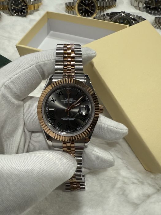 Rolex datejust wimbledon automatic, inalta calitate+husa rolex  cadou