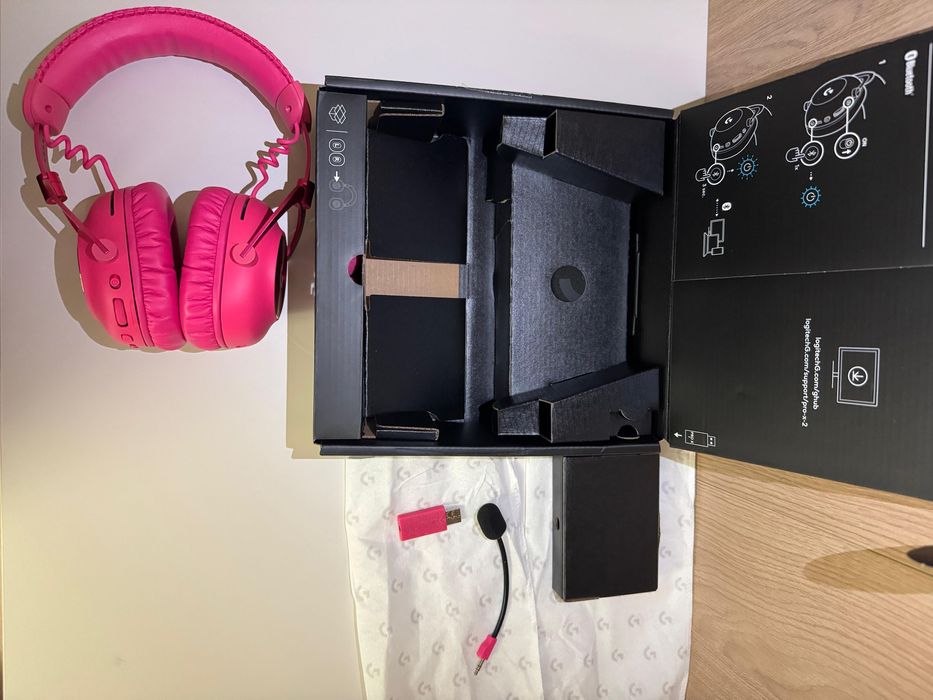 Casti gaming wireless PRO X 2 Lightspeed, Magenta
