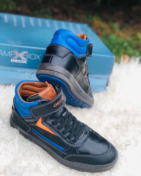Ghete baiat GEOX-marimea 35,inter22cm,impermeab,ca piele SALOMON,ZARA