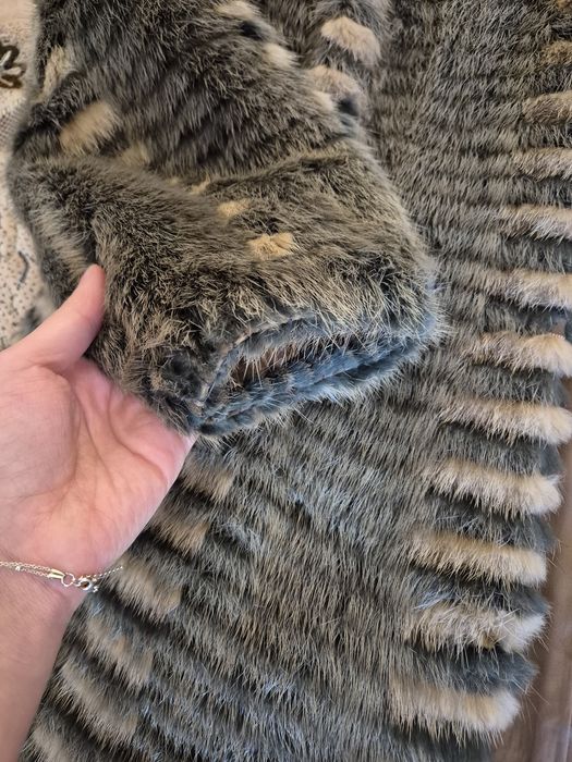 Haină din blană naturală de vulpe, Haus der Pelze, S-M, călduroasă