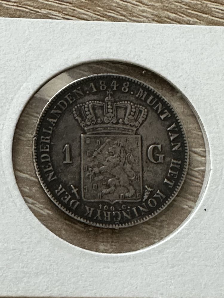 Moneda argint 1 Gulden 1848