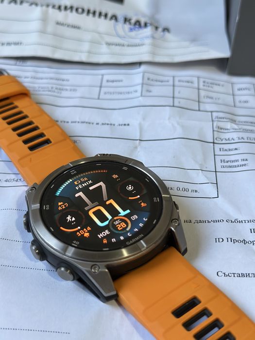 Garmin Fenix 8 Amoled Sapphire Premium 51MM Spark Orange