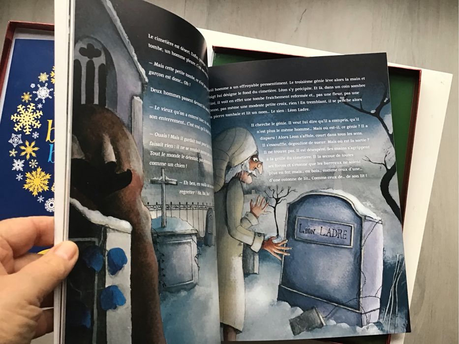 Povesti de Craciun, set de 3 carti ilustrate in franceza, noi