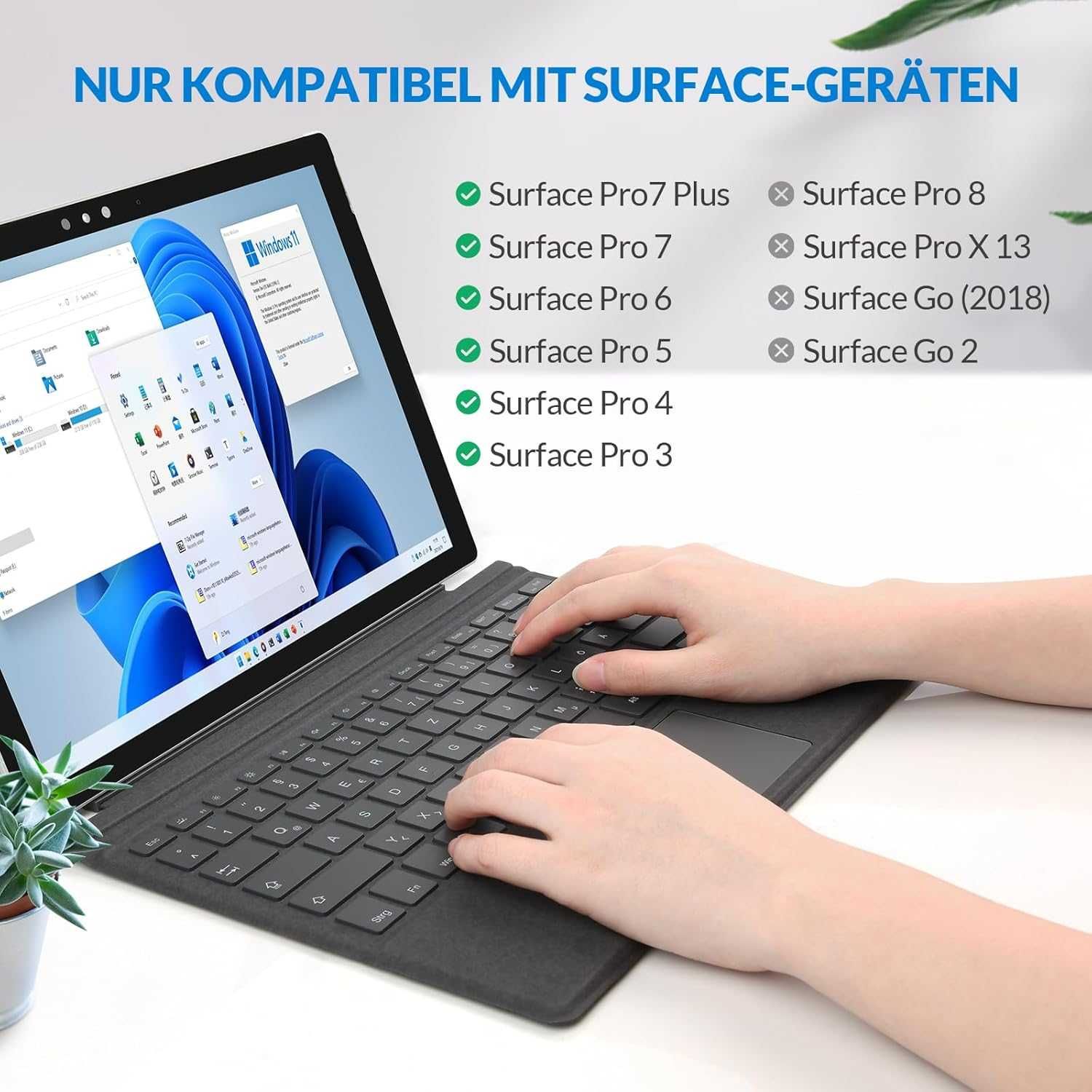 Tastatură Rii Surface pt Surface Pro 7 Pl/Pro 7 / Pro 6 / Pro 5 / Pro4