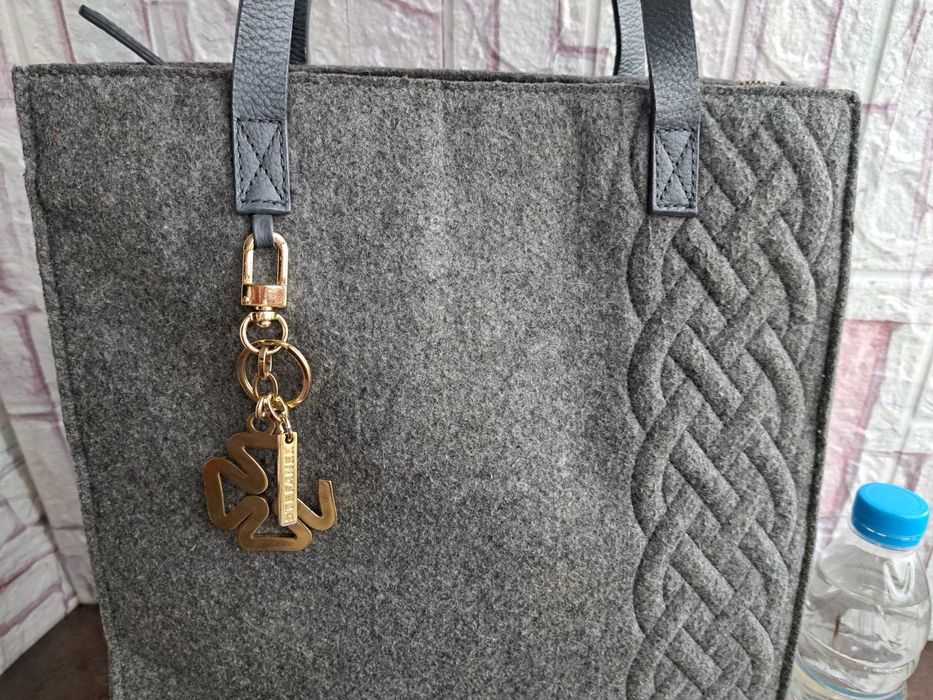 дамска чанта,Stefanel,текстилна сива торба