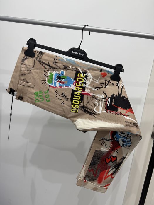 Pantaloni DSQUARED Street Art Hockney Trousers - 16 ani