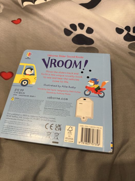 Carte cu sunete si panouri glisante "Vroom!", Usborne