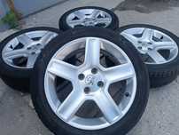 Лети джанти 17ки 4х108 Peugeot + летни гуми 205/50/17 Nokian