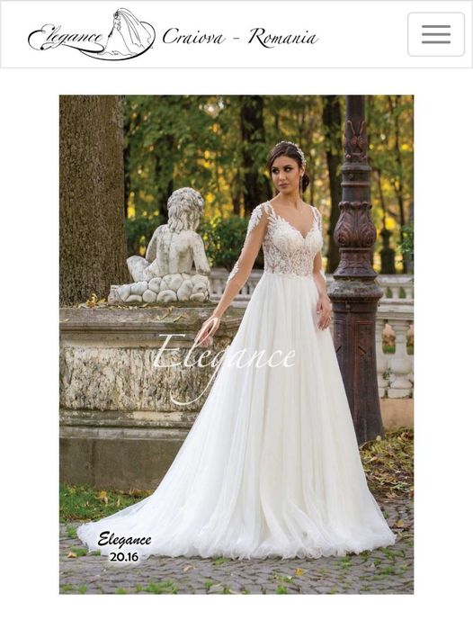Rochie de mireasa A-line marca "ELEGANCE"