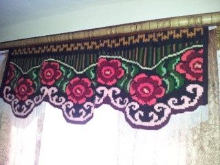 Draperii pentru geamuri, perete, țesute manual