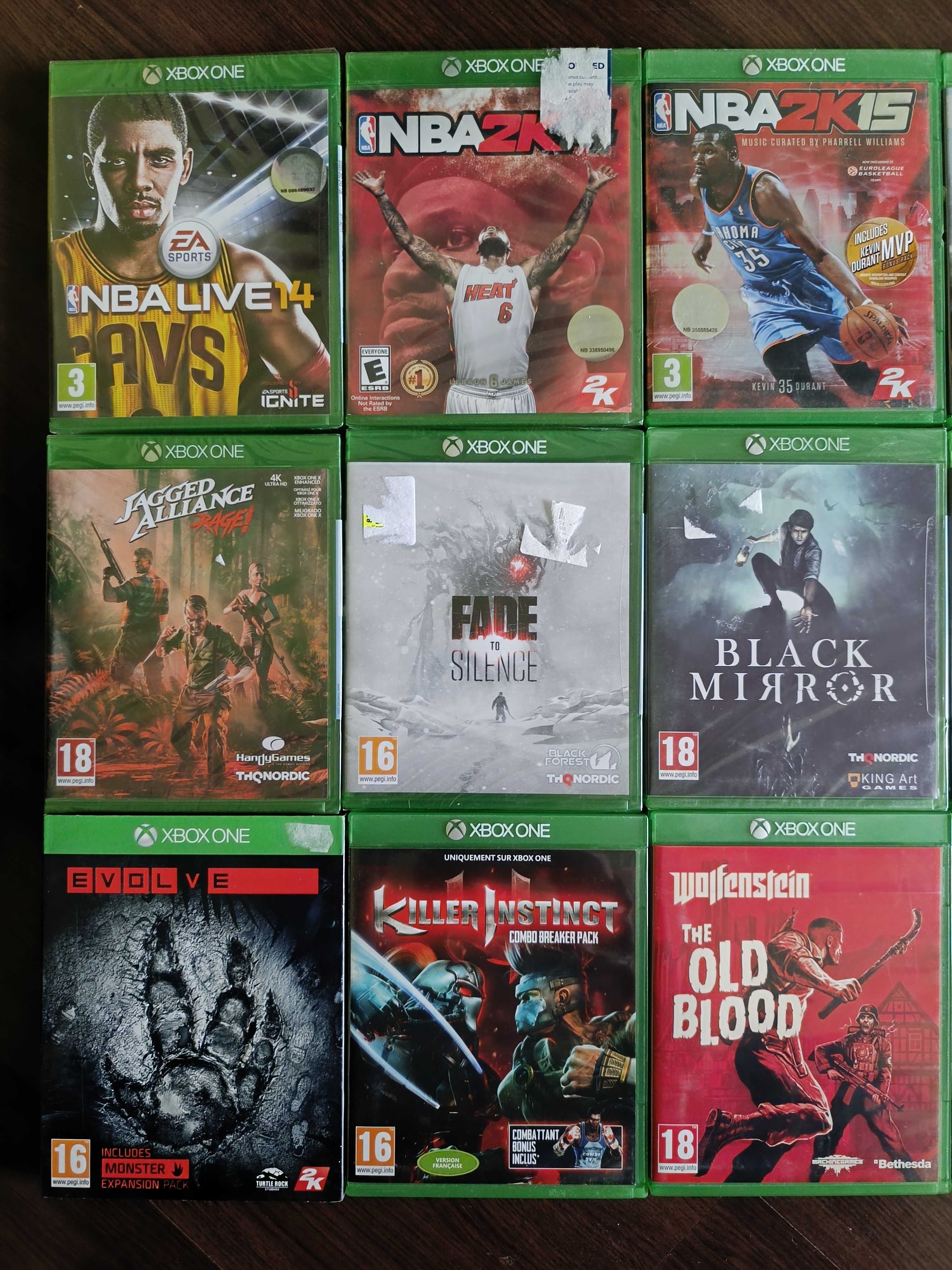 Xbox One Assasins Creed Wolfenstein Evolve Morrowind NBA Fade FIFA NHL