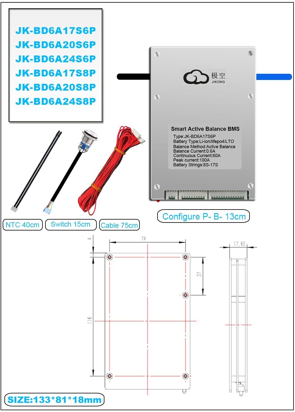 Bms Jk BD6A17S6P