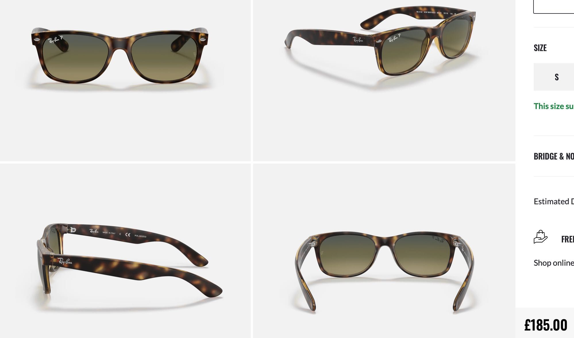 Очки RayBan Wayfarer S