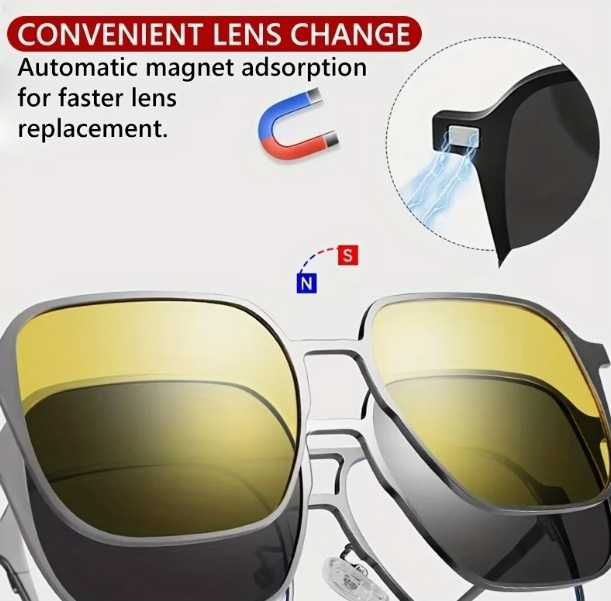 Ochelari Soare cu Clip-On