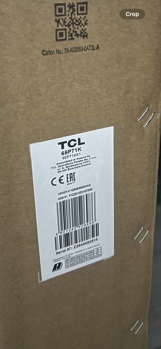 Televizor Qled TCL 165 cm 65P71K nou sigilat