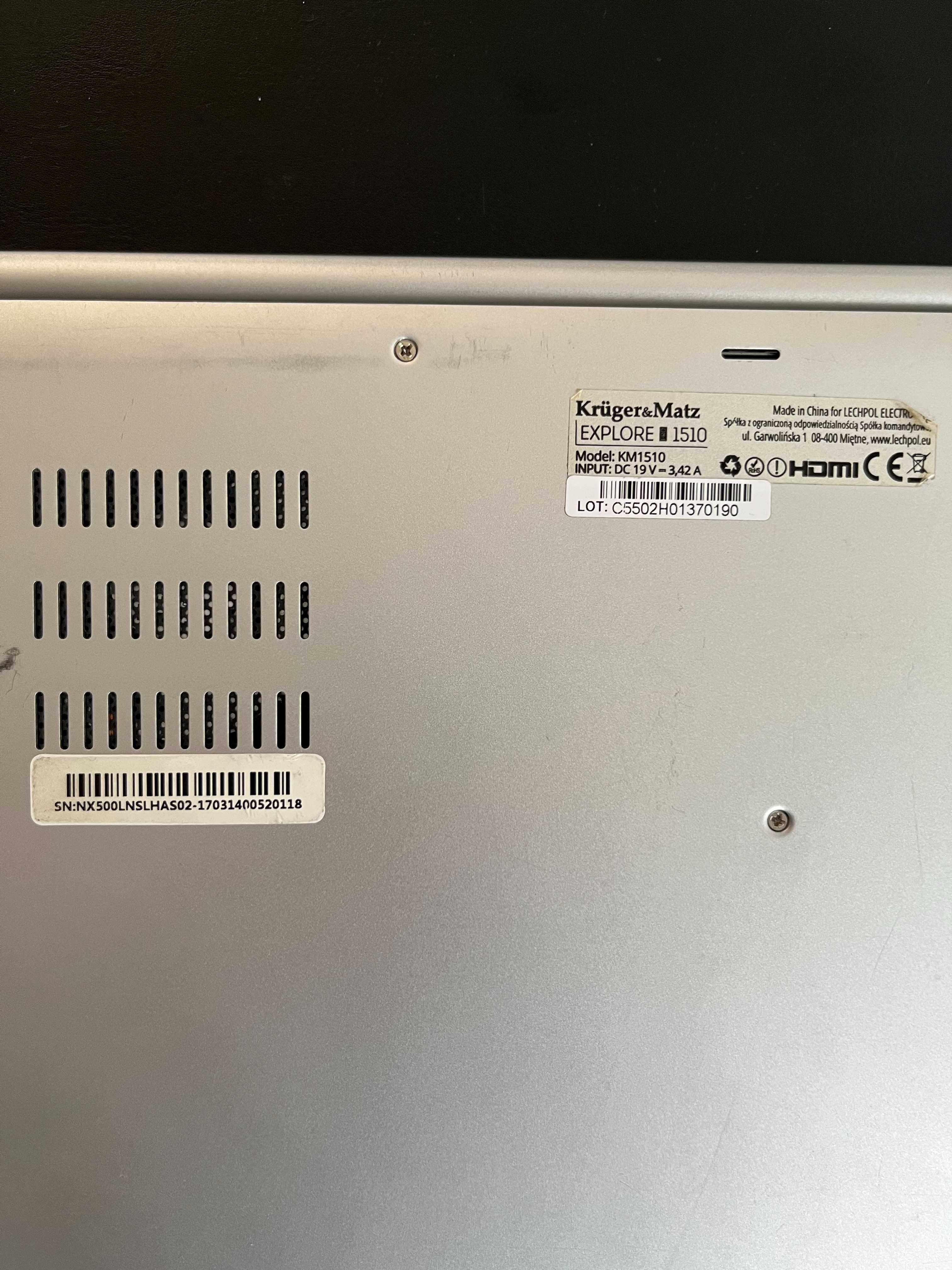 Laptop Kruger&Matz KM1510 pentru piese si reparatii