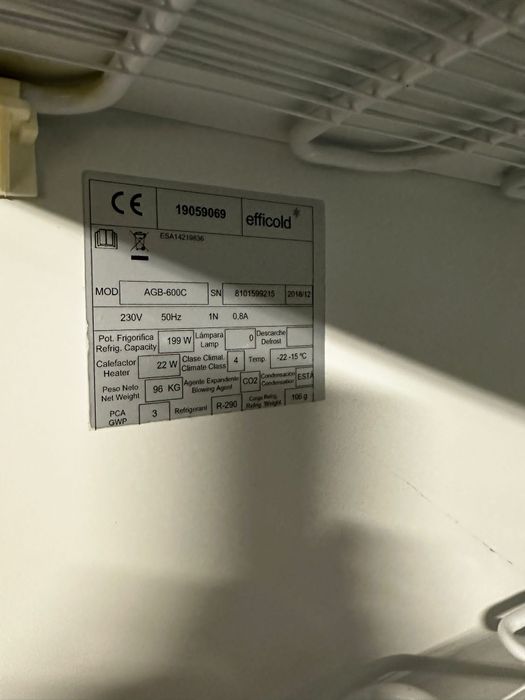 Efficold Congelator comercial dulap inox 7 sertare