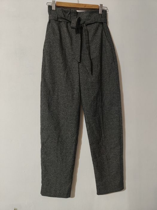 Pantaloni saten cu fundă Pimkie Mango Zara