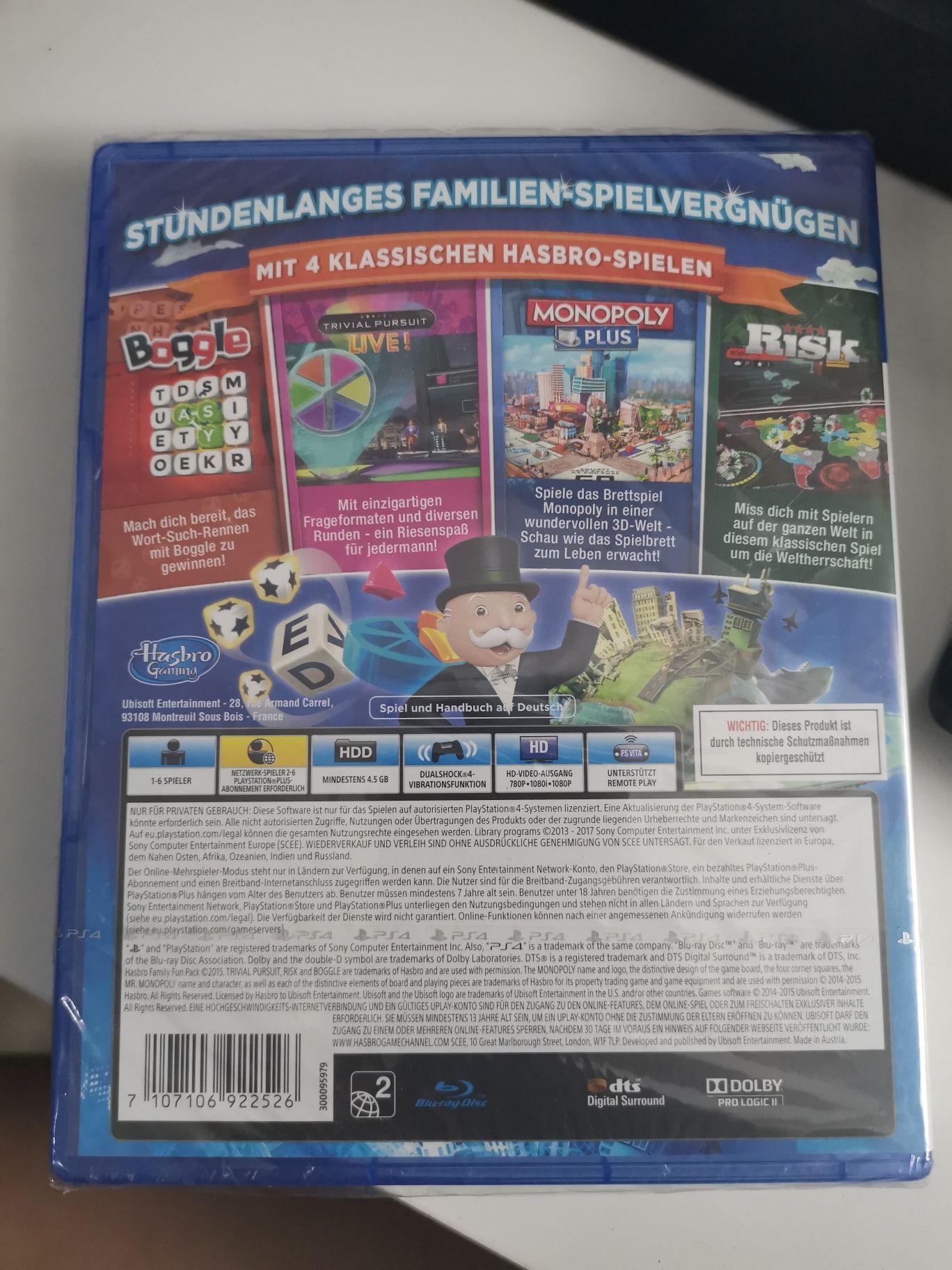 Hasbro Family Fun Pack - 4 Games in 1 - Ps4
