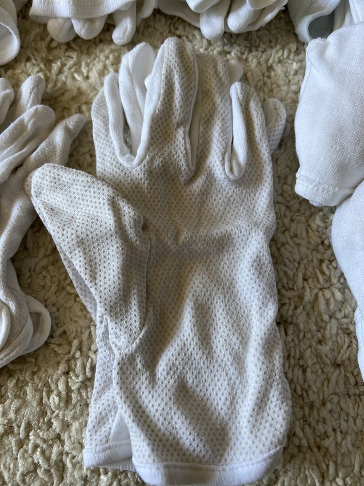 Mănuși albe Ospătar marimea S-M
