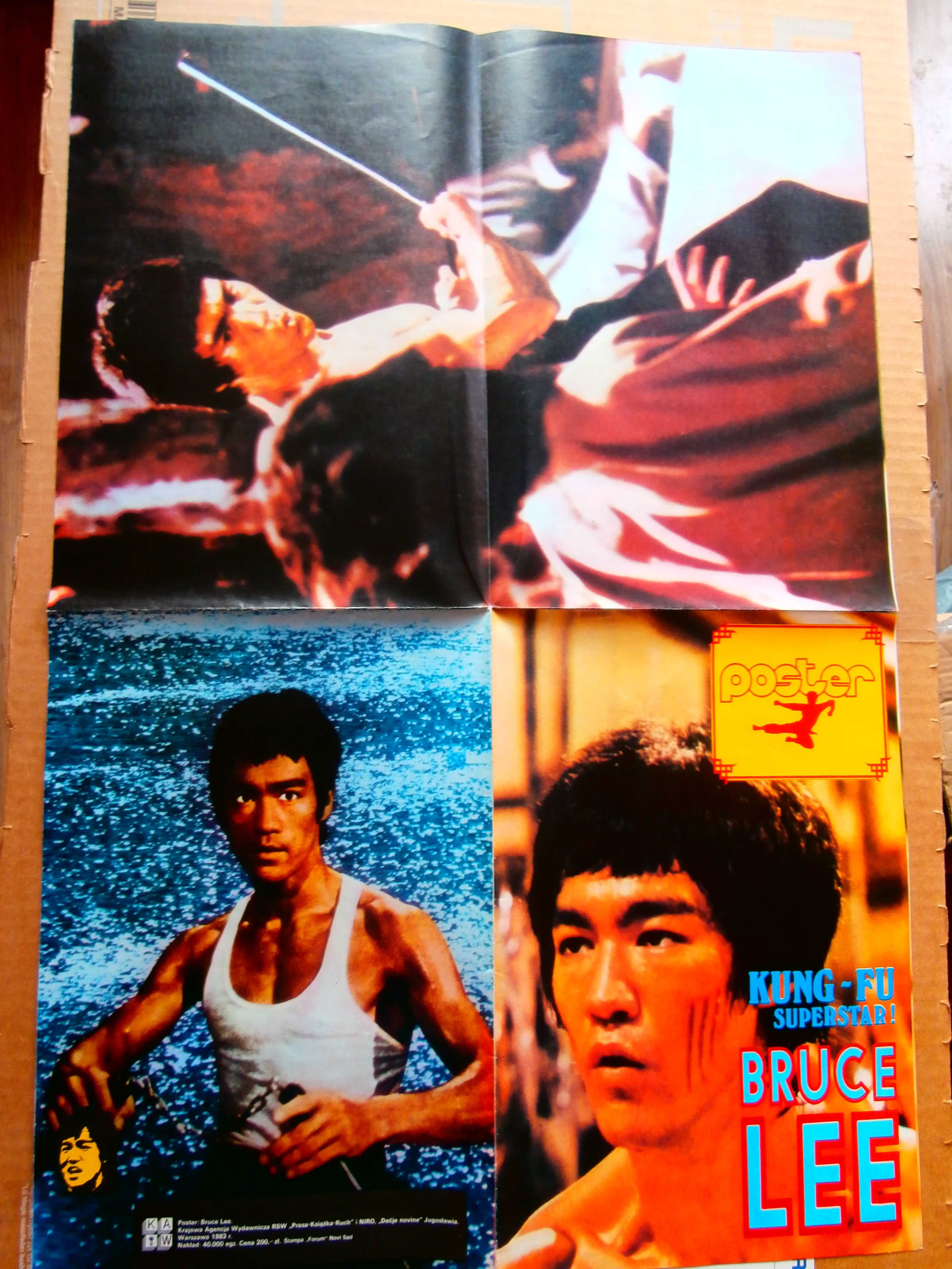 Оригинален плакат на Брус Лий (66х46см от 1983г. -Югославия)