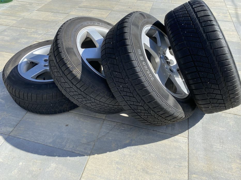 Set jante Borbet + anvelope iarna Continental