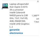Laptop inca in garantie