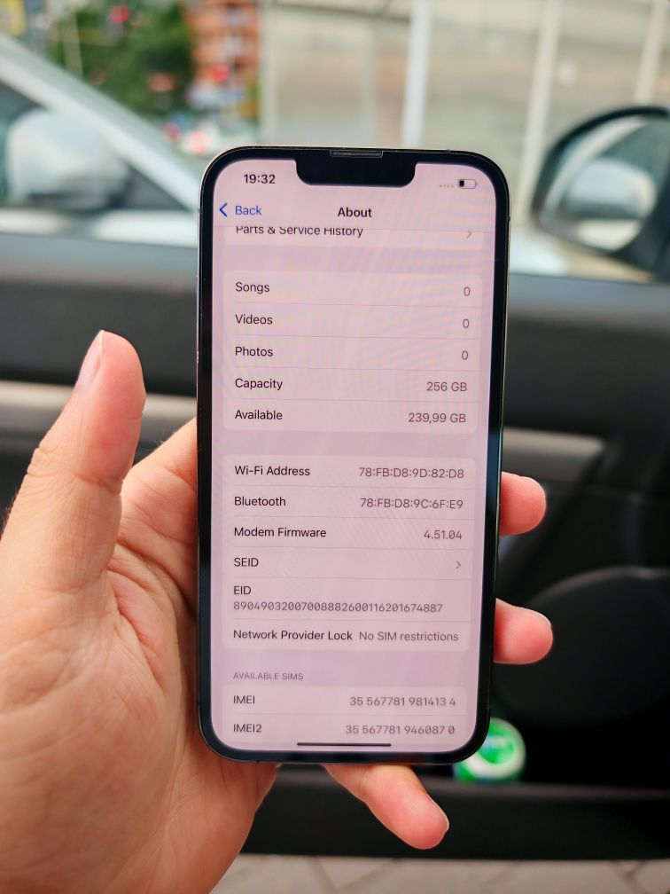 iPhone 13 pro Green 256GB Нулиран Отключен Батерия 100% Бартер
