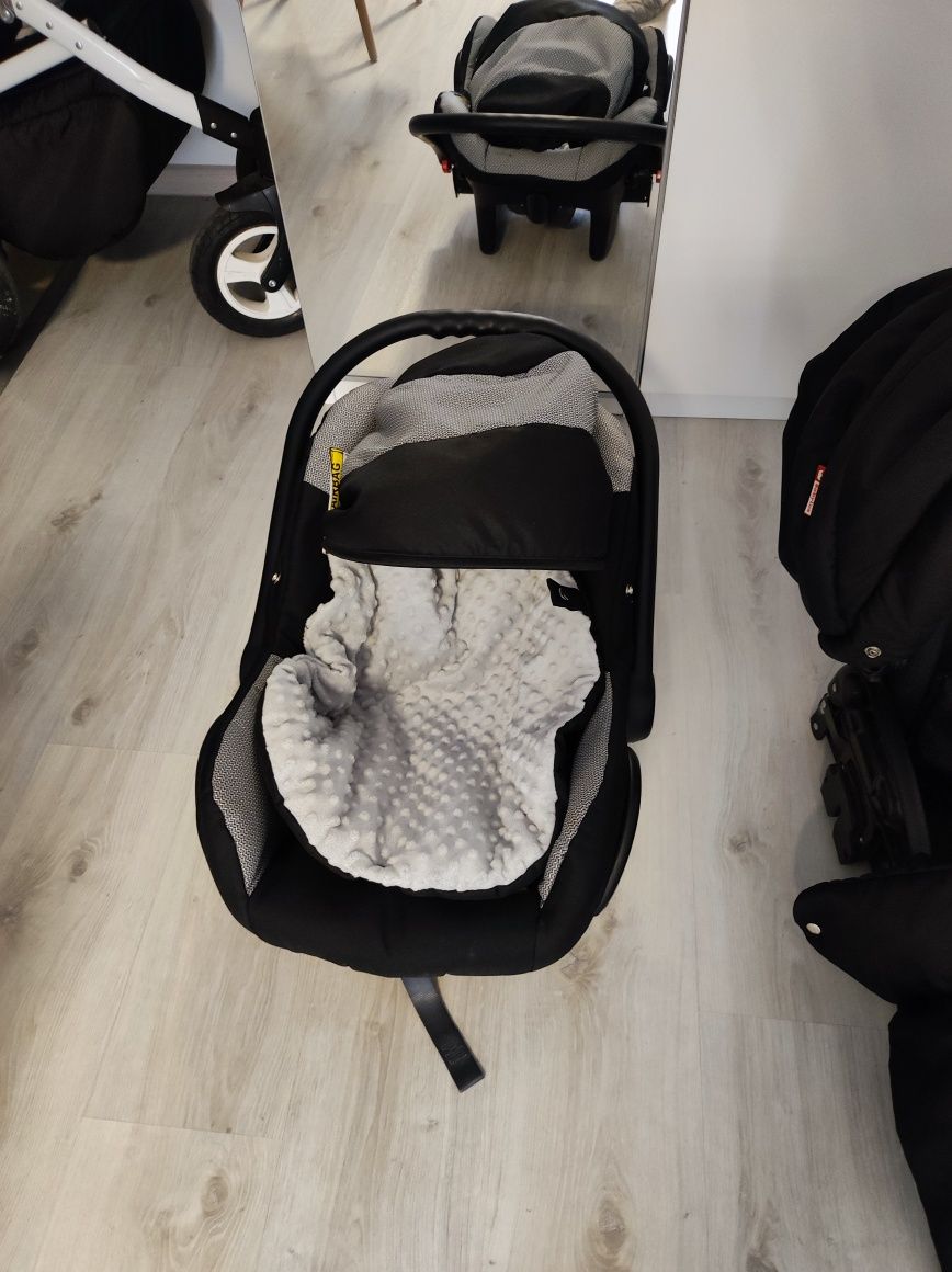 Cărucior 3 in 1 landou, cărucior sport, scoica Baby Lux Alu way