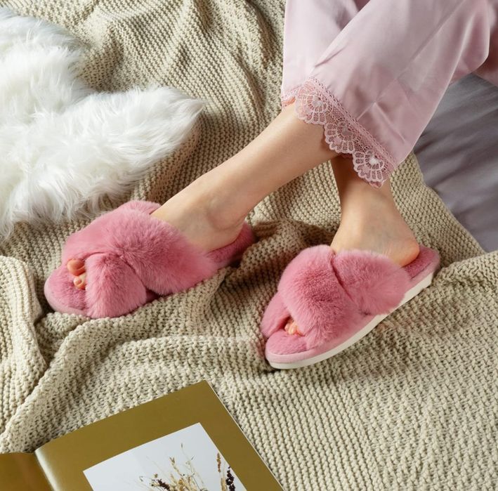 Papuci de damă fuzzy Jane Troides 38-39