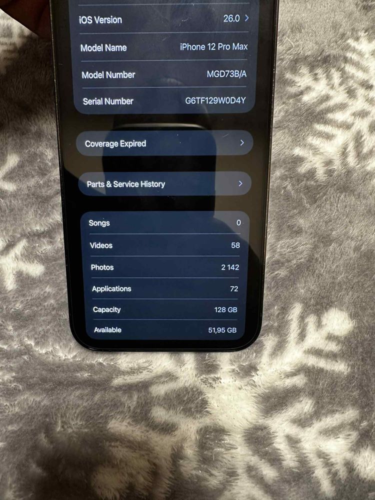 Iphone 12 Pro Max Graphite 128GB