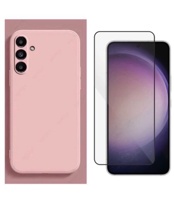 Husa X LEVEL Catifea si Folie Sticla 0.2MM -Samsung S20 S21 S23 S24 FE