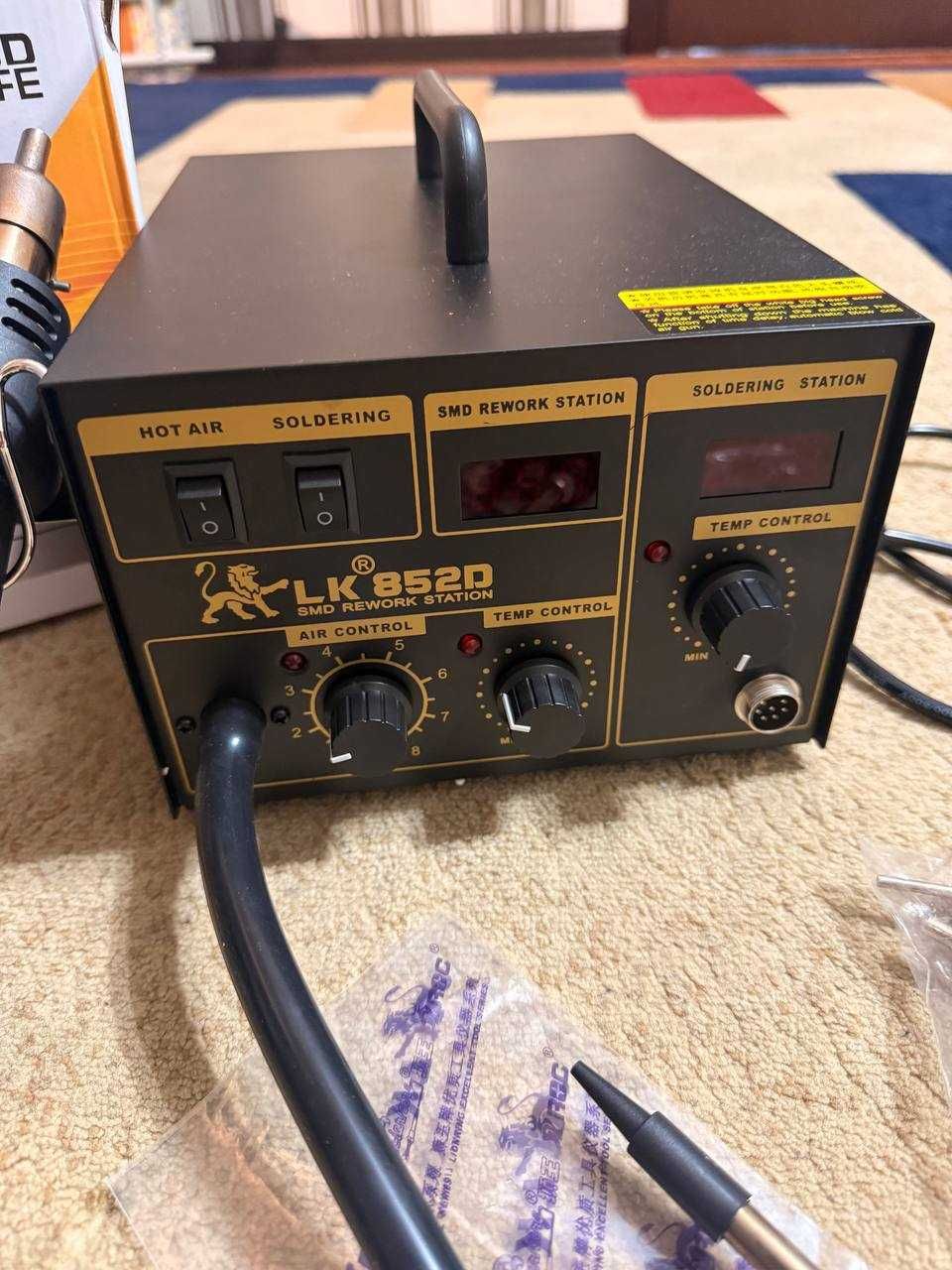 Паяльная станция LK 852D с феном паяльником, б/у в отличном состоянии