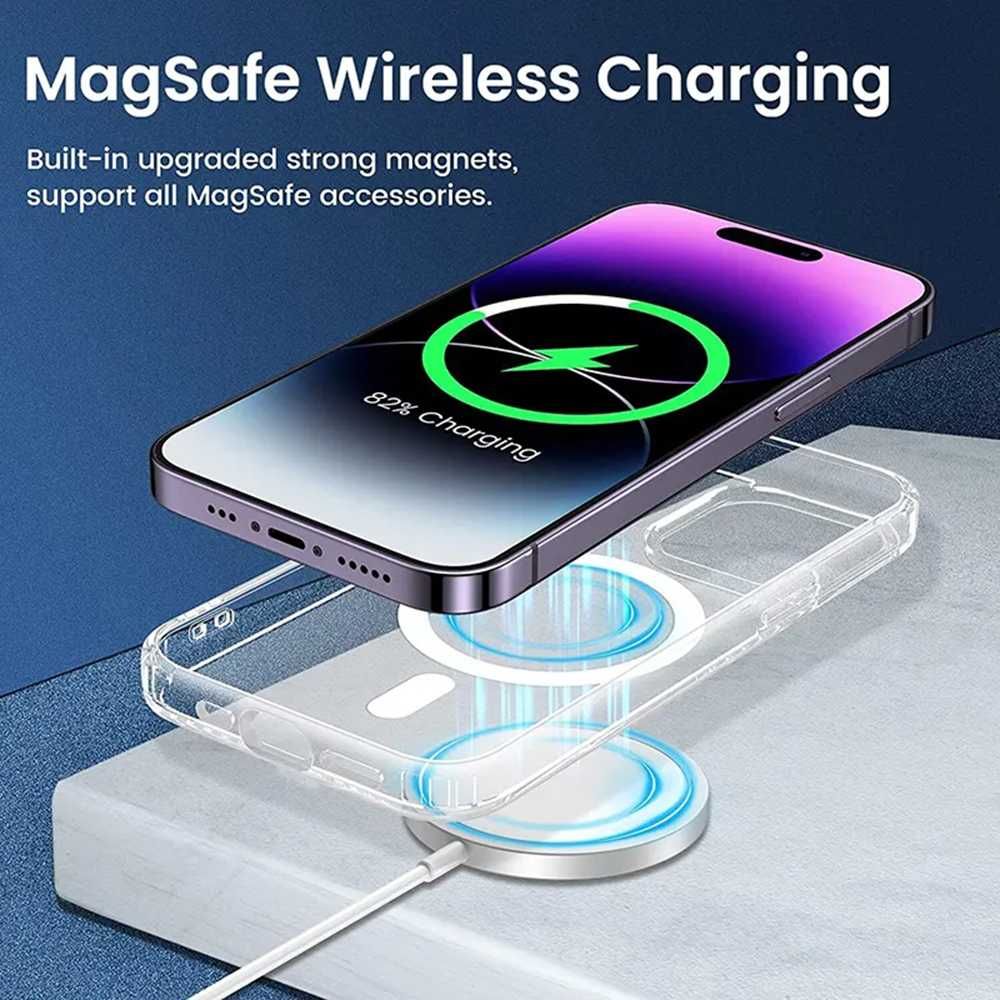 Husa iPhone 15 Pro Max Techsuit MagSafe Pro - Transparent