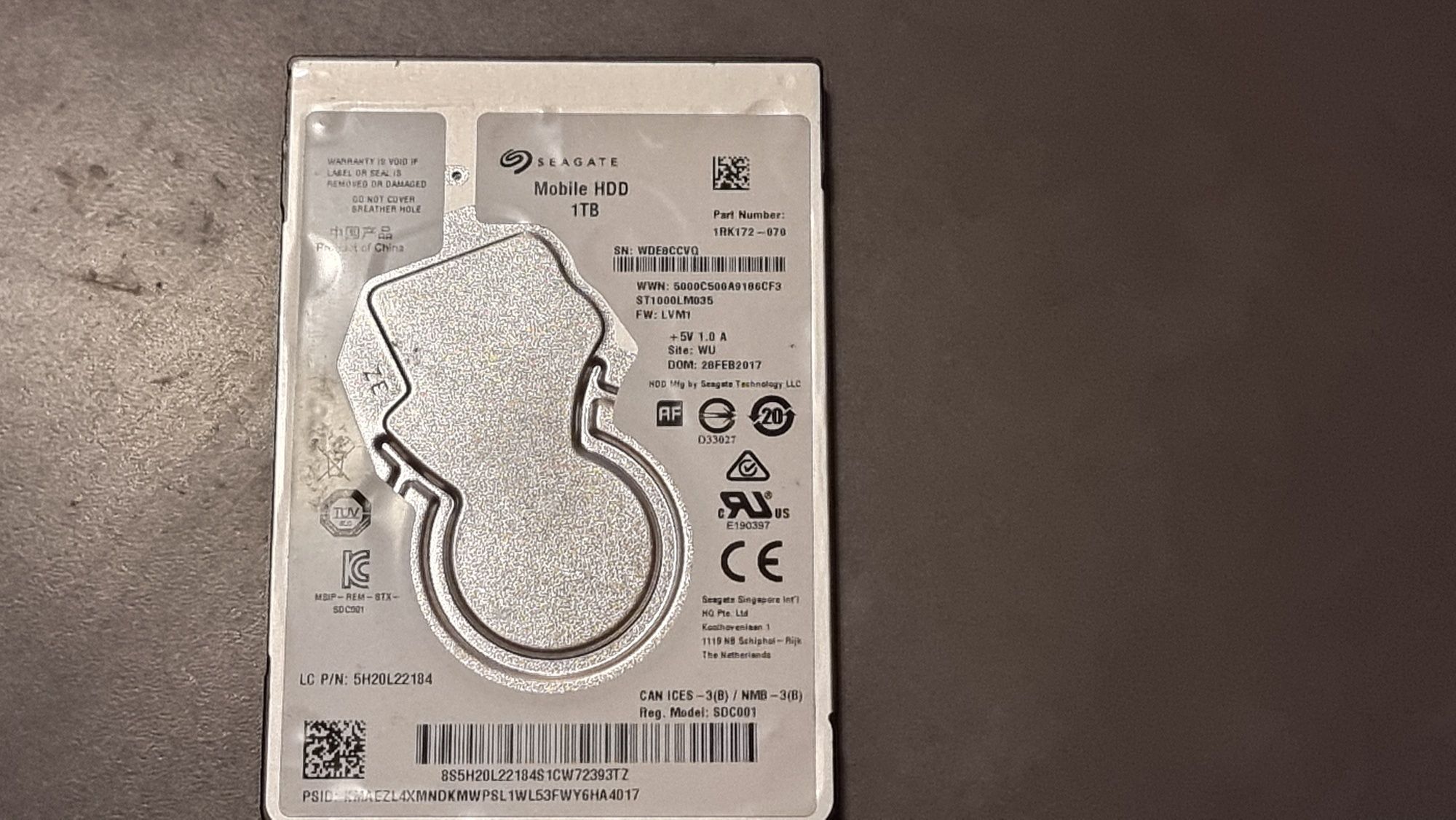 Хард диск/ Hard disc SEAGATE 1TB 5400RPM SATA  2.5-IN HARD DRIVE