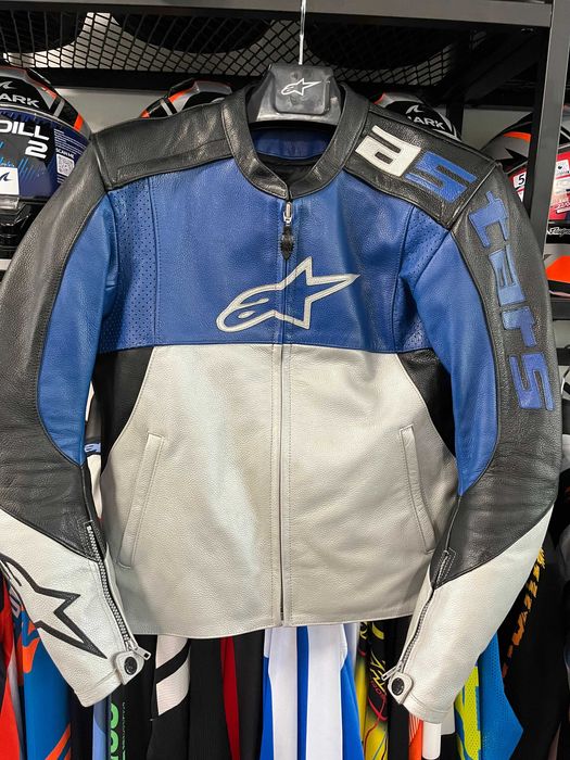 Кожено мото яке за мотор ALPINESTARS SX-1,48 S/M,всички  протектори