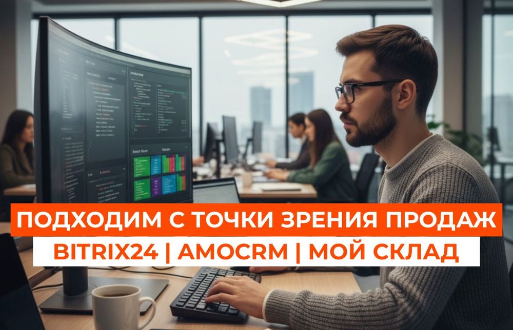 Обучение и сопровождение AmoCRM, Битрикс24, МойСклад для бизнеса