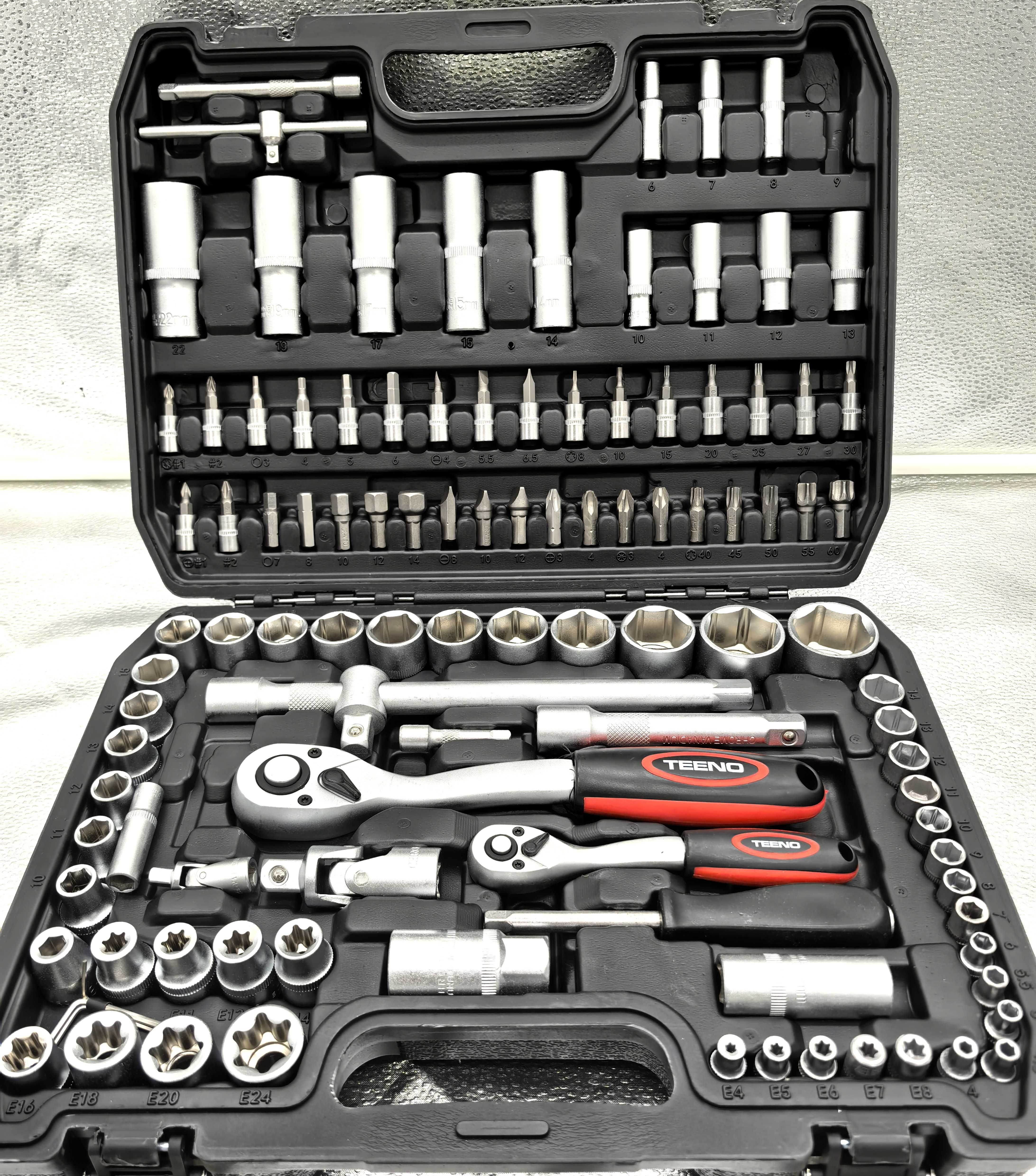 Trusa chei tubulare 108 piese – compacta si practica!