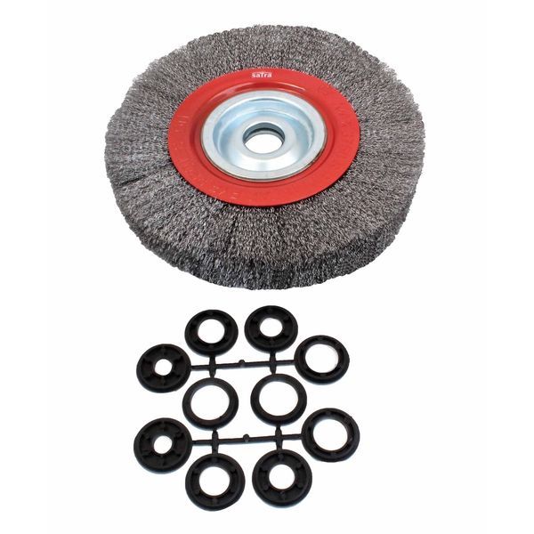 Въртяща се телена четка 200 мм satra