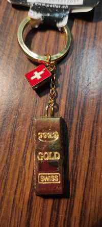 Ключодържател кюлче злато Swiss