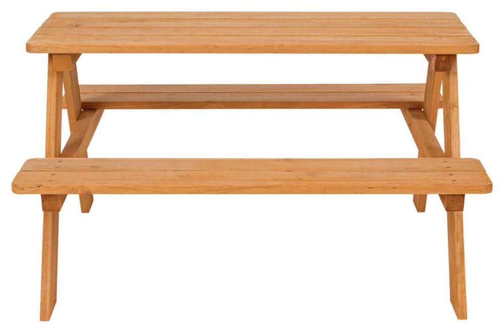 Дървена Детска маса с пейки за пикник