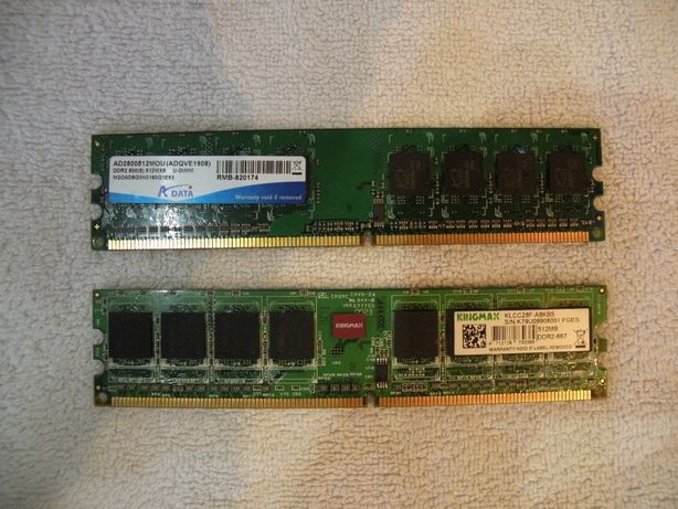 Placute de RAM, Kingmax, Adata, de tip DDR2