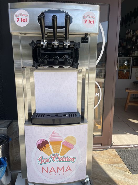 Masina inghetata, 2 arome si mix, pre cooling, inox. Professional